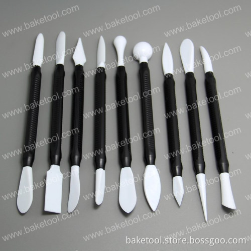 New Plastic 9pcs cake decorating modelling tool set